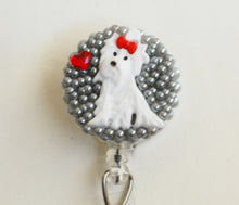 Load image into Gallery viewer, Shih Tzu Dog Retractable ID Badge Reel