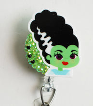 Load image into Gallery viewer, Bride Of Frankenstein Retractable ID Badge Reel