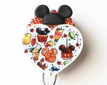 Load image into Gallery viewer, A Love For Disney Treats Retractable ID Badge Reel