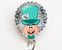 Load image into Gallery viewer, Alice In Wonderland's Mad Hatter Retractable ID Badge Reel