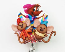 Load image into Gallery viewer, Disney's Cinderella's Helpers Retractable ID Badge Reel