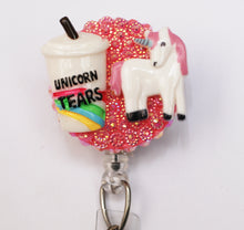 Load image into Gallery viewer, Unicorn Tears Retractable ID Badge Reel