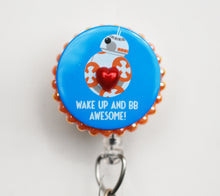 Load image into Gallery viewer, BB8 Awesome Retractable ID Badge Reel