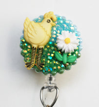 Load image into Gallery viewer, Yellow Little Chicken Retractable ID Badge Reel