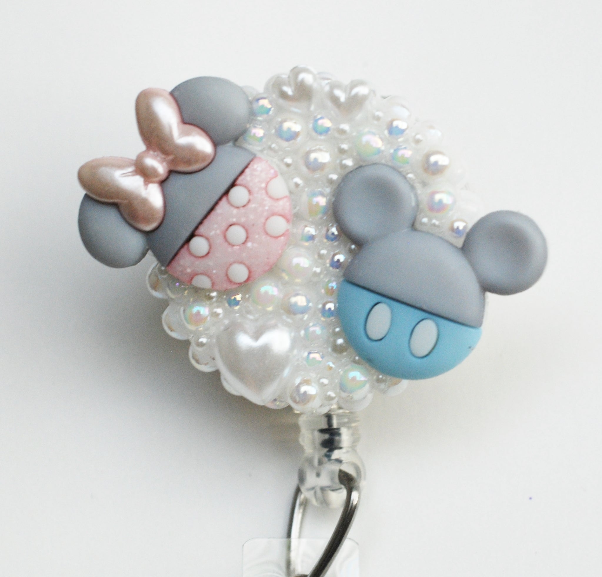 Baby Mickey & Minnie Mouse Retractable ID Badge Reel – Zipperedheart