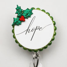 Load image into Gallery viewer, Christmas Hope Retractable ID Badge Reel