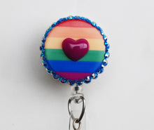 Load image into Gallery viewer, Love Is Love Retractable ID Badge Reel