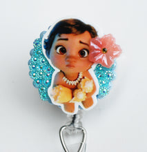 Load image into Gallery viewer, Baby Moana Retractable ID Badge Reel