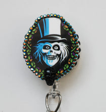 Load image into Gallery viewer, Disney's Haunted Mansion Hatbox Ghost Retractable ID Badge Reel