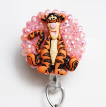 Load image into Gallery viewer, Winnie The Pooh's Tigger In The Pink Retractable ID Badge Reel