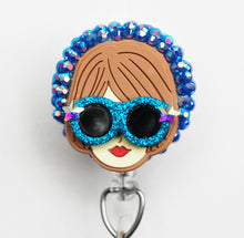 Load image into Gallery viewer, Beach Ready Girl Retractable ID Badge Reel