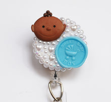 Load image into Gallery viewer, Sweet Baby Boy Retractable ID Badge Reel
