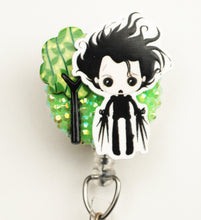 Load image into Gallery viewer, Edward Scissorhands Retractable ID Badge Reel