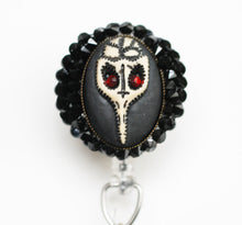 Load image into Gallery viewer, Plague Doctor Cameo Retractable ID Badge Reel