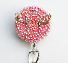 Load image into Gallery viewer, Fancy Antlers Retractable ID Badge Reel