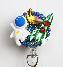 Load image into Gallery viewer, Rocketman Retractable ID Badge Reel