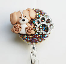 Load image into Gallery viewer, Sweet Puppy Dog Retractable ID Badge Reels