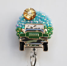 Load image into Gallery viewer, I Heart Jeeps Retractable ID Badge Reel