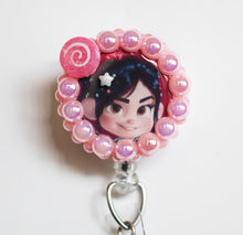 Load image into Gallery viewer, Wreck It Ralph's Vanellope Retractable ID Badge Reel