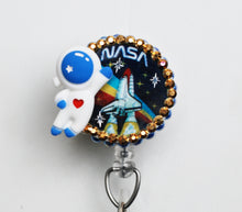 Load image into Gallery viewer, Nasa Astronaut Retractable ID Badge Reel