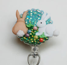Load image into Gallery viewer, Easter Egg Hunt Bunny Style Retractable ID Badge Reel