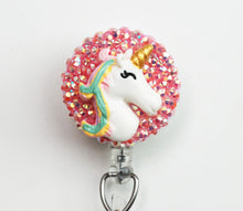 Load image into Gallery viewer, Stylish Unicorn Retractable ID Badge Reel