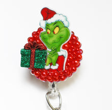 Load image into Gallery viewer, The Grinch Retractable ID Badge Reel