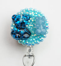 Load image into Gallery viewer, Blue Yummy Gummy Bears Retractable ID Badge Reel