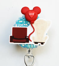 Load image into Gallery viewer, PIxar's Up Carl And Ellie's Chairs Retractable ID Badge Reel