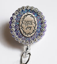 Load image into Gallery viewer, Choose Joy Retractable ID Badge Reel