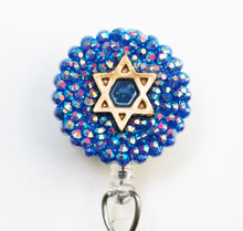 Load image into Gallery viewer, Star Of David Symbol Retractable ID Badge Reel