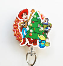Load image into Gallery viewer, Toy Story Christmas Retractable ID Badge Reel
