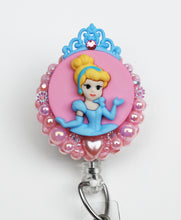 Load image into Gallery viewer, Princess Cinderella Retractable ID Badge Reel