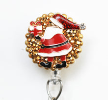 Load image into Gallery viewer, Santa Claus Gift Giver Retractable ID Badge Reel