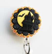 Load image into Gallery viewer, Little Haunted House Retractable ID Badge Reel