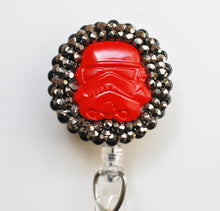 Load image into Gallery viewer, Star Wars Red Storm Trooper Retractable ID Badge Reel