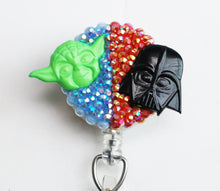 Load image into Gallery viewer, Star Wars Light Side And Dark Side Retractable ID Badge Reel