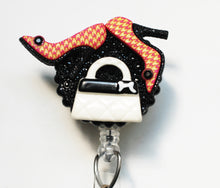 Load image into Gallery viewer, Uptown Girl Retractable ID Badge Reel
