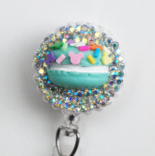 Load image into Gallery viewer, Teal Mickey Inspired Macaroon Retractable ID Badge Reel