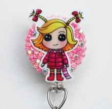 Load image into Gallery viewer, How The Grinch Stole Christmas' Cindy-Lou Who Retractable ID Badge Reel