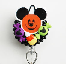 Load image into Gallery viewer, Mickey Mouse Trick 'R Treat Retractable ID Badge Reel