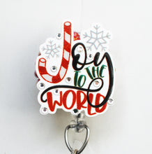 Load image into Gallery viewer, Joy To The World Retractable ID Badge Reel