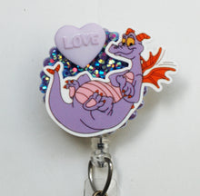 Load image into Gallery viewer, Disney World's Adorable Figment Retractable ID Badge Reel