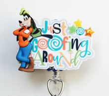 Load image into Gallery viewer, Just Goofing Around Retractable ID Badge Reel