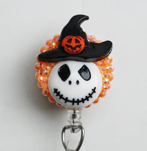 Load image into Gallery viewer, Nightmare Befor Christmas Witchy Jack Retractable ID Badge Reel