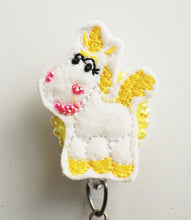 Load image into Gallery viewer, Disney Pixar's Toy Story Buttercup Feltie Retractable ID Badge Reel
