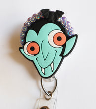 Load image into Gallery viewer, Halloween Vampire Guy Retractable ID Badge Reel
