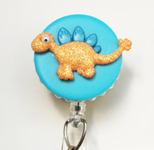 Load image into Gallery viewer, Google Eyed Dino Retractable ID Badge Reel