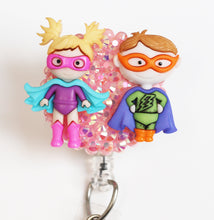 Load image into Gallery viewer, Cosplay Super Kids Retractable ID Badge Reel