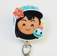Load image into Gallery viewer, Lilo And Scrump Emoji Style Retractable ID Badge Reel